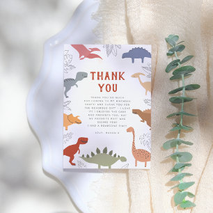 Carte De Remerciements Stompe, Chompe, Rar ! Dinosaures Photo fête d'anni