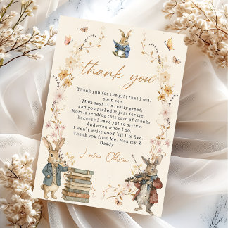 Carte De Remerciements Storybook New Chapter Will Begin Thank You Card