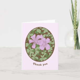 Carte De Remerciements Style Bois Sorrel