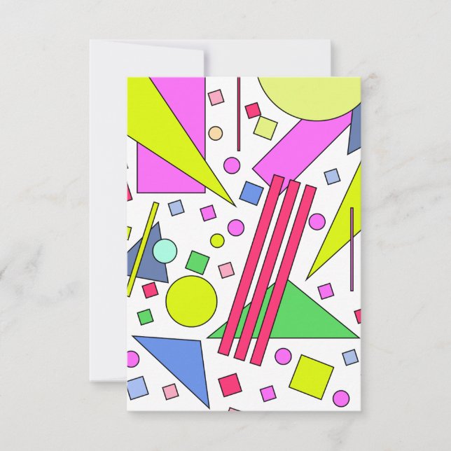 Carte De Remerciements Style rétro Vintage des années 80 et 90 (Devant)