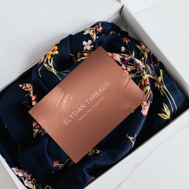 Carte De Remerciements Stylish Bronze Business Gift Thank You Card (Stylish Bronze Business Gift Thank You Card)