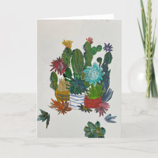Carte De Remerciements Succulents à l'écran