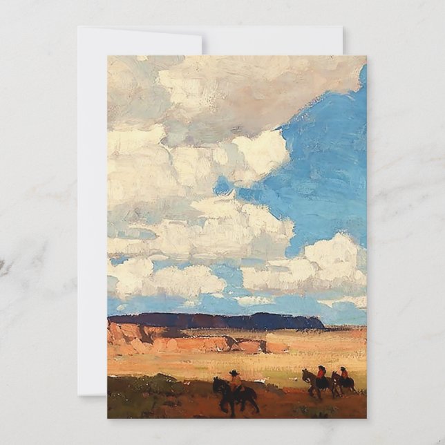 Carte De Remerciements « Summer Cloud » Art occidental par Edgar Payne (Devant)