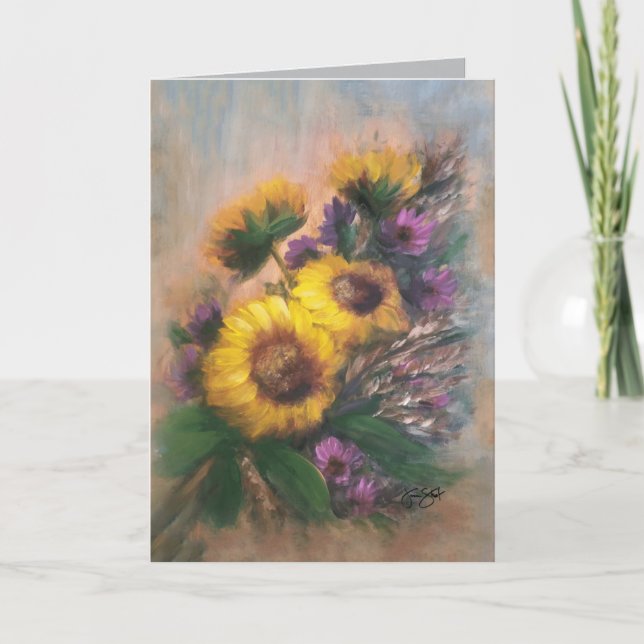 Carte De Remerciements Sunflower Breeze (Devant)