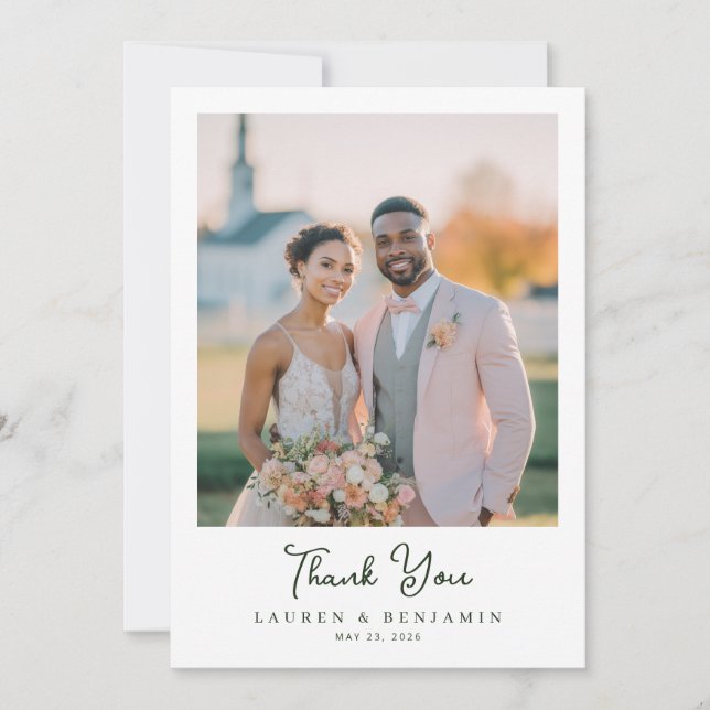 Carte De Remerciements Sunny Lemon Mariage (Devant)