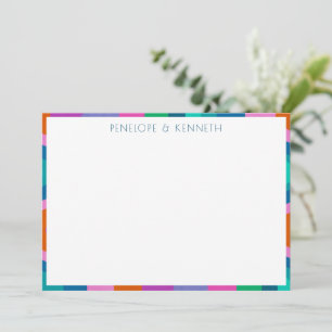 Carte De Remerciements Super couleur vert violet Mariage rétro personnali