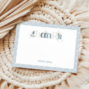 Carte De Remerciements Super Daisy Moderne Boho Anniversaire