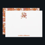 Carte De Remerciements Super les années 70 Hippie Paix Orange Bat mitzvah<br><div class="desc">Super les années 70 rétro Hippie Paix Orange Bat mitzvah Carte de remerciements personnalisé</div>