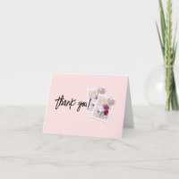 Support de courrier vintage à tampon de fleurs pli
