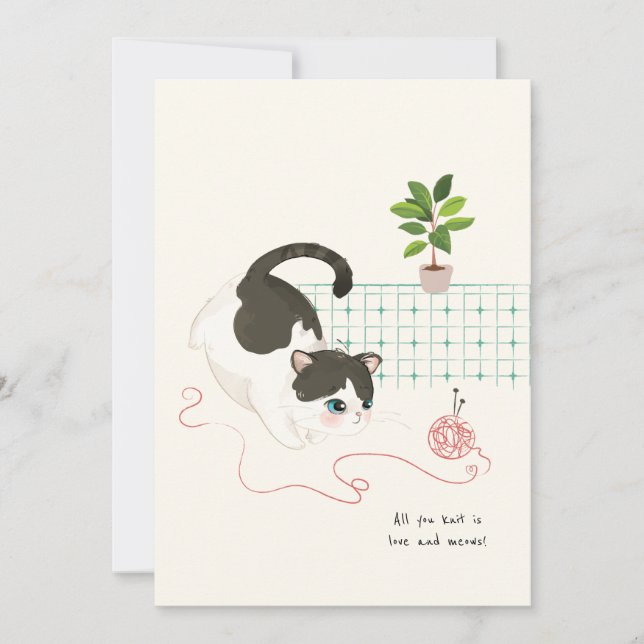 Carte De Remerciements [Sur mesure] La journée d'un chat - Tout ce que vo (Devant)