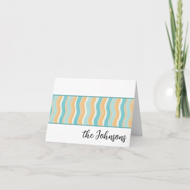 Carte De Remerciements Surf Up Custom Stationery (Devant)