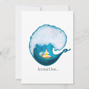 Carte De Remerciements surfer la vague de la vie