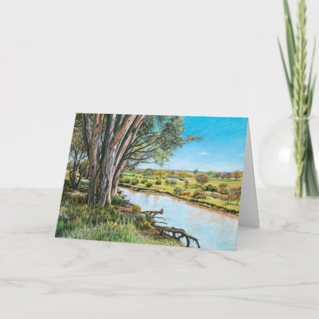 Carte De Remerciements 'Surveiller une plaine éclairée' - (Devant)