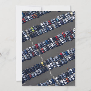 Carte De Remerciements Survol aérien du stationnement