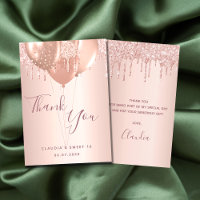 Sweet 16 rose or parties scintillant gouttes ballo