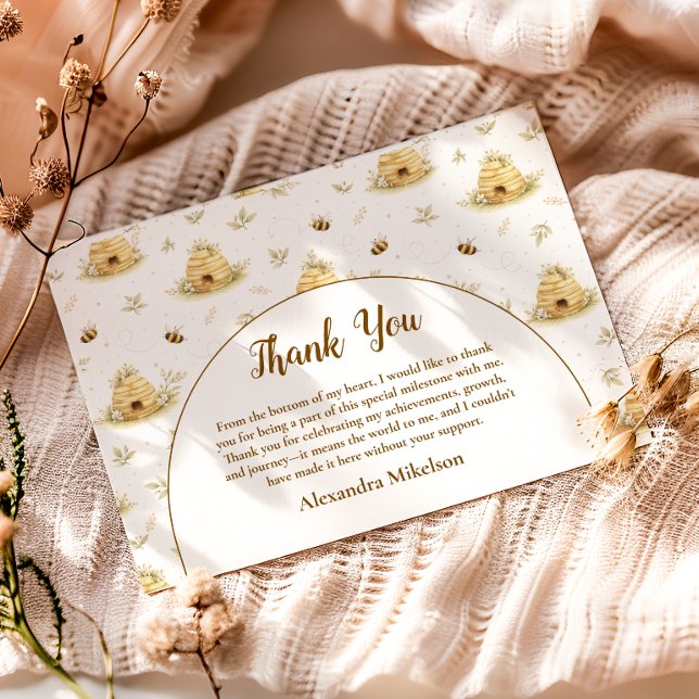 Carte De Remerciements Sweet As Can Bee Wild One Birthday (Créateur téléchargé)