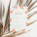 Carte De Remerciements Sweet As Peach Birthday Time Capsule Card<br><div class="desc">Capturez des souvenirs précieux avec nos Cartes Capsules d'Anniversaire "Sweet As a Peach". Ces cartes sont idéales pour enregistrer des messages spéciaux et des souvenirs de votre célébration. Elles sont dotées d'adorables modèles de pêche et d'éléments graphiques de charme. Idéales pour créer un souvenir nostalgique, elles apportent une touche unique...</div>