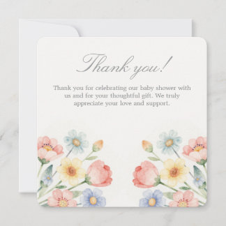 Carte De Remerciements Sweet Bloom Thank you card