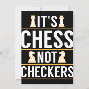 Carte De Remerciements sympa c'est échecs pas dames les joueurs de dames
