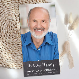 Carte De Remerciements Sympathie photo personnalisée du mémorial funérair