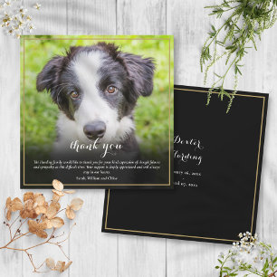 Carte De Remerciements Sympathie pour la perte d'un animal Photo Carré