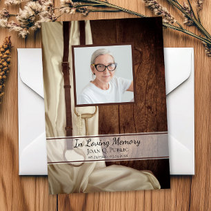 Carte De Remerciements Sympathie pour les funérailles satinées du cheval 