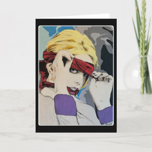 Carte De Remerciements "syndrome de Stockholm" Peinture sur un