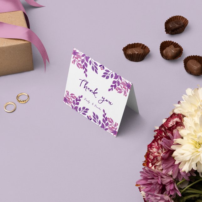 Carte De Remerciements Tableau floral (Créateur téléchargé)