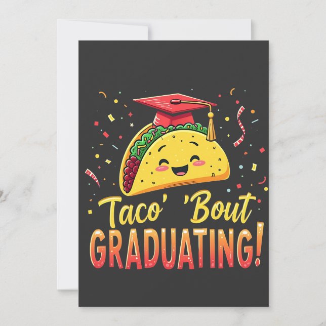 Carte De Remerciements Taco 'Bout Graduation Cinco De Mayo (Devant)