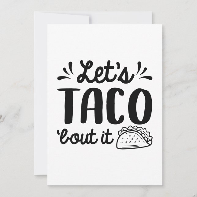 Carte De Remerciements Taco ‘Bout It (Devant)