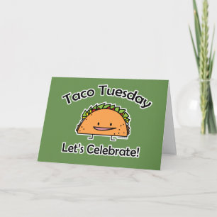 Carte De Remerciements Taco mardi fromage à coque Cuisine mexicaine