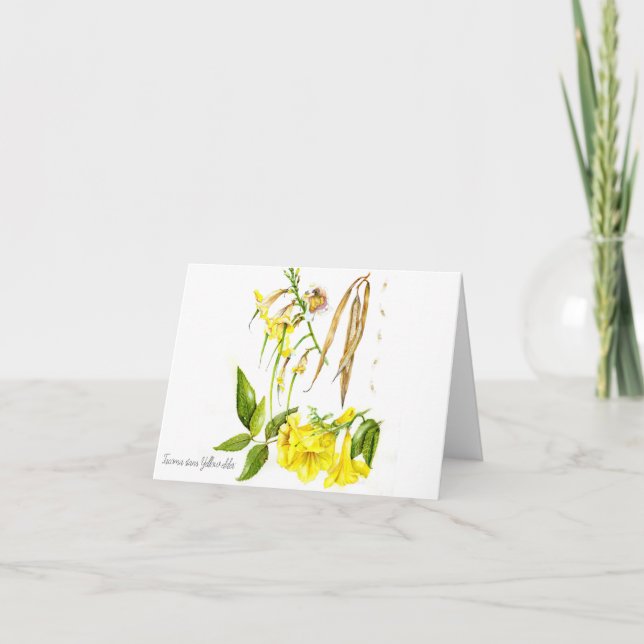 Carte De Remerciements Tacoma stagne 'Aîné jaune' (Devant)