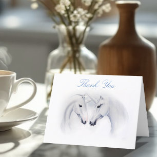 Carte De Remerciements Tandis que les licornes aiment le couple