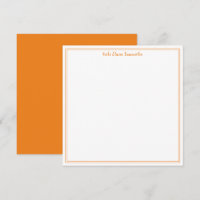 Tangerine d'été et blanc minimaliste contemporain