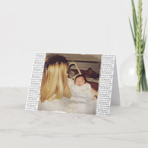 Carte De Remerciements Tant que je vivrai mon bébé, vous serez