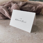Carte De Remerciements Tarjeta de Agradecimiento de Boda Española<br><div class="desc">Esta tarjeta de agradecimiento de boda española es perfecta para una boda moderna. El diseño,  sencillo y elegante,  presenta una tipografía clásica y linda en blanco y negro.</div>