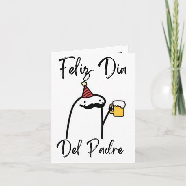 Carte De Remerciements Tarjeta de Feliz Dia Del Padre (Devant)