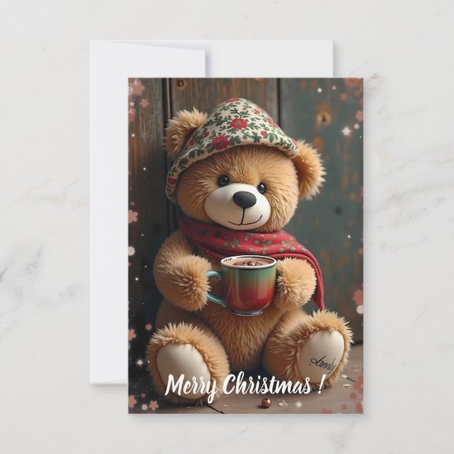 Carte De Remerciements Tarjeta Navideña Teddy #2 (Devant)