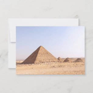 Carte De Remerciements Tasse de café Pyramides d'Égypte
