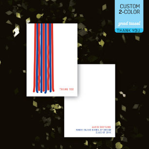 Carte De Remerciements Tassel de remise de diplômes de design moderne - C