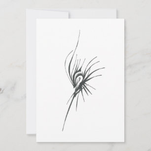 Carte De Remerciements Tatouage Tribal Abstrait Noir et Blanc Prominence