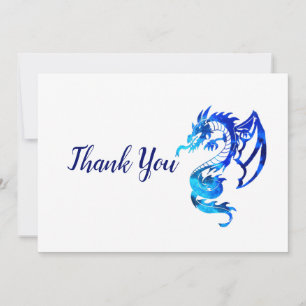 Carte De Remerciements Tattoo de Blue Dragon