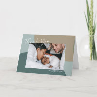 Taupe Abstraite moderne et bébé photo Turquoise