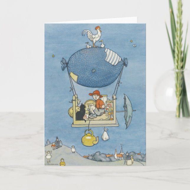 Carte De Remerciements Tea time par William Heath Robinson (Devant)
