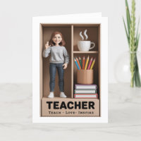 Teacher Action Figure AI Style poupée en boîte