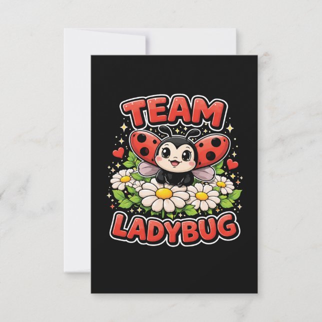 Carte De Remerciements Team Ladybug (Devant)