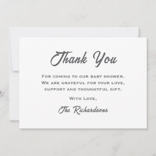Carte De Remerciements Teddy Bear Sexe Neutre Nuage Neuf Baby shower