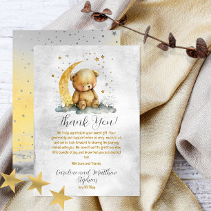 Carte De Remerciements Teddy Bear Twinkle Twinkle Little Star Baby shower