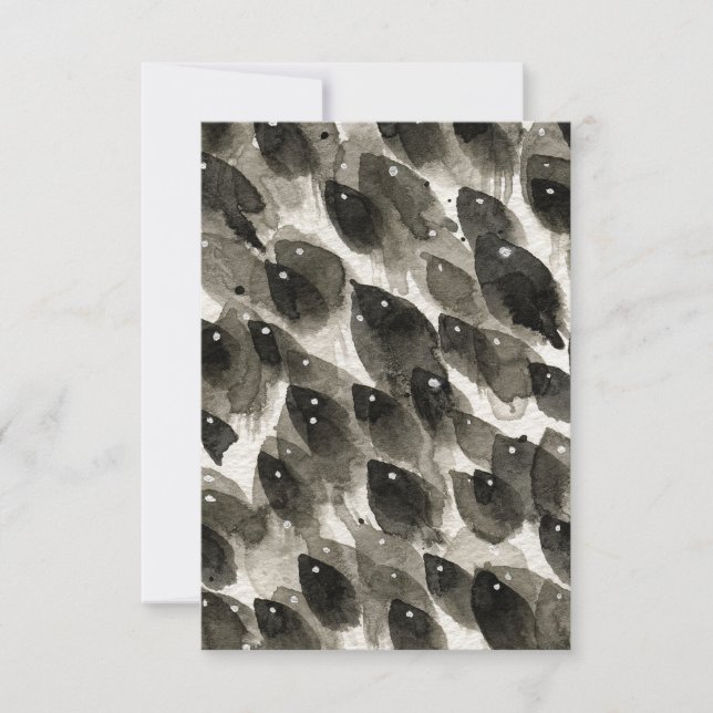 Carte De Remerciements Tempête de poissons (Devant)