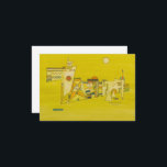 Carte De Remerciements Tender Yellow par Wassily Kandinsky<br><div class="desc">Wassily Kandinsky,  Méga Yellow,  1927. Wassily Wassilyevich Kandinsky,  un Russian painter and art théoriste. Kandinsky est généraliste credited as the pioneer of abstract.</div>